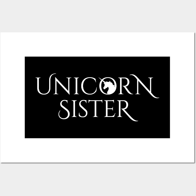 Unicorn Sister Wall Art by creativecurly